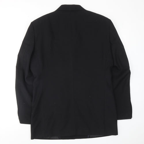 New Look Mens Black Polyester Jacket Blazer Size 38 Regular