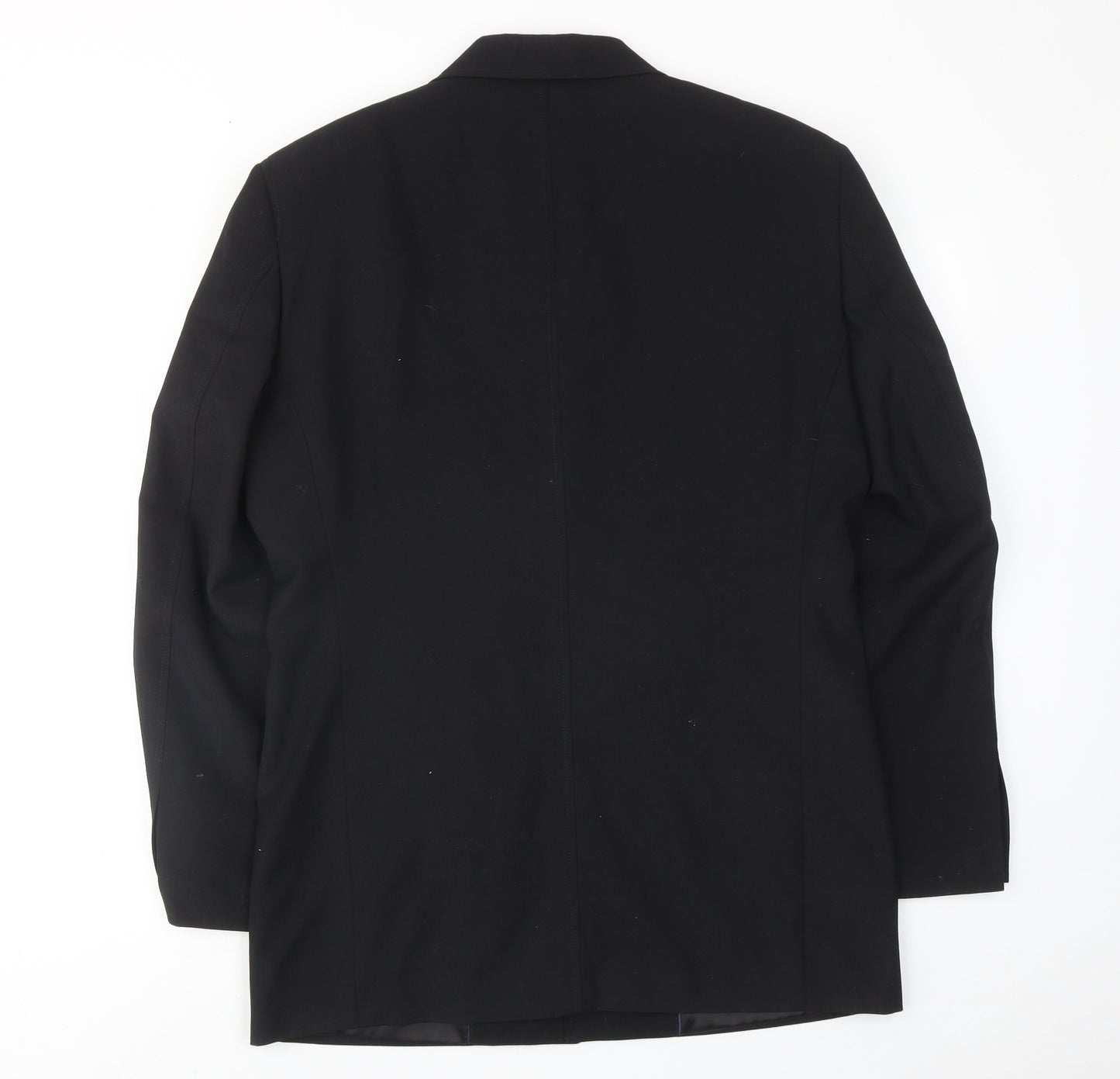 New Look Mens Black Polyester Jacket Blazer Size 38 Regular