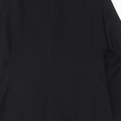 New Look Mens Black Polyester Jacket Blazer Size 38 Regular