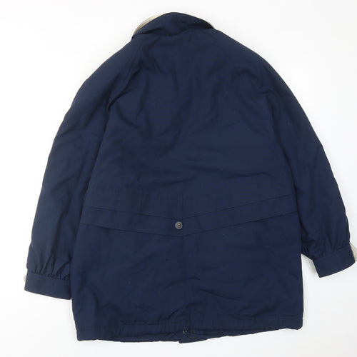 St. Bernard Womens Blue Jacket Size 12 Zip