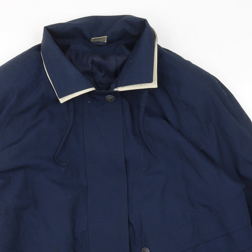 St. Bernard Womens Blue Jacket Size 12 Zip