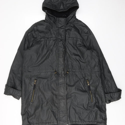 Marks and Spencer Womens Green Rain Coat Coat Size 20 Zip