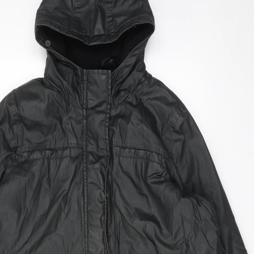 Marks and Spencer Womens Green Rain Coat Coat Size 20 Zip