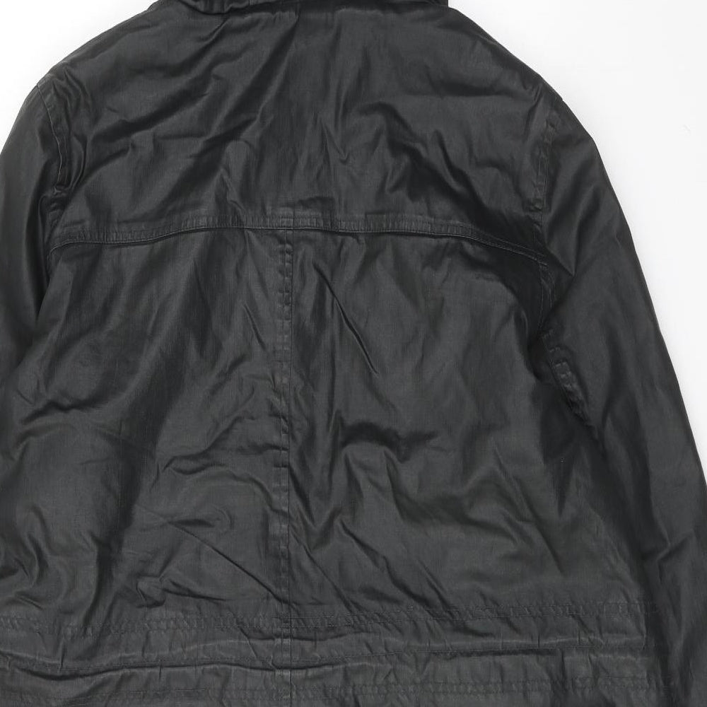 Marks and Spencer Womens Green Rain Coat Coat Size 20 Zip