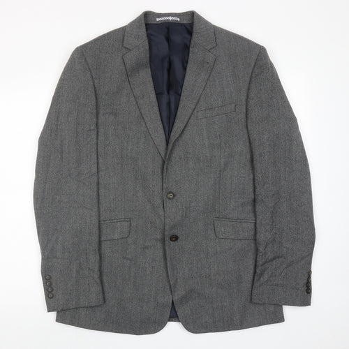 Marks and Spencer Mens Grey Wool Jacket Suit Jacket Size 42 Regular