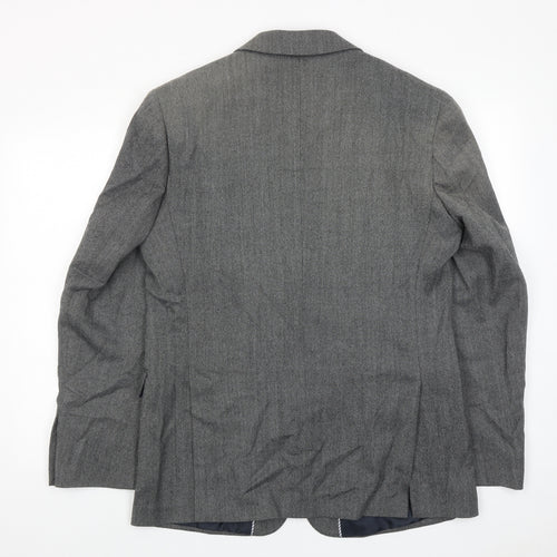 Marks and Spencer Mens Grey Wool Jacket Suit Jacket Size 42 Regular