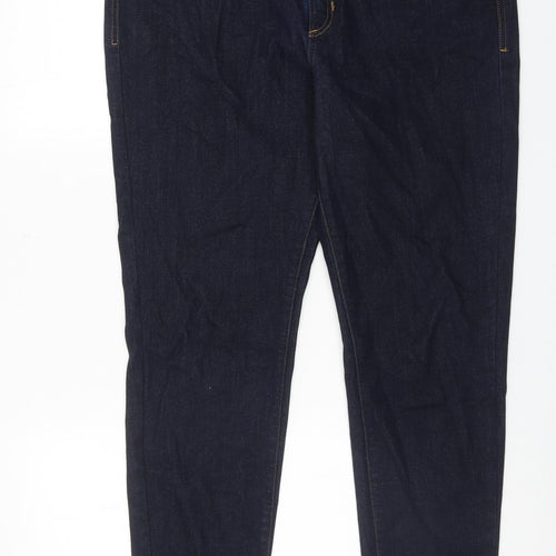 Autograph Womens Blue Cotton Skinny Jeans Size 18 Regular Zip