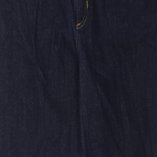 Autograph Womens Blue Cotton Skinny Jeans Size 18 Regular Zip