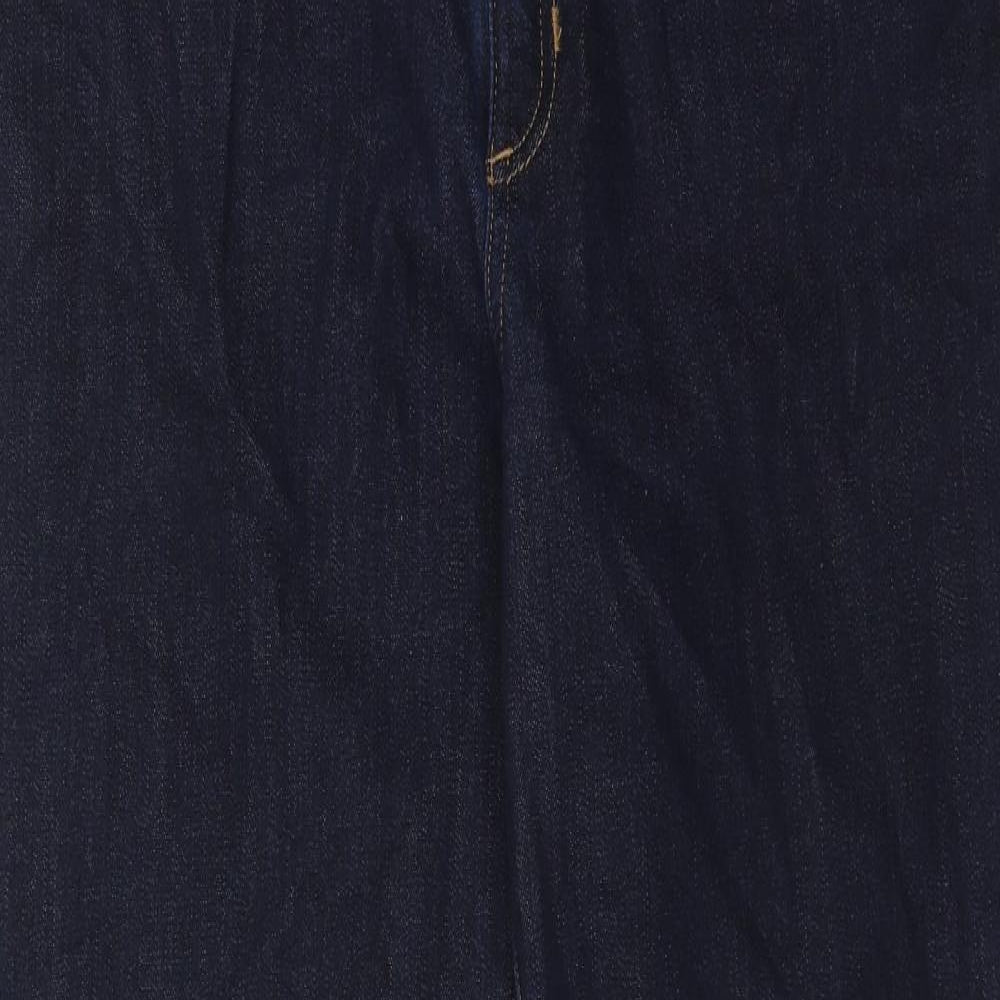 Autograph Womens Blue Cotton Skinny Jeans Size 18 Regular Zip