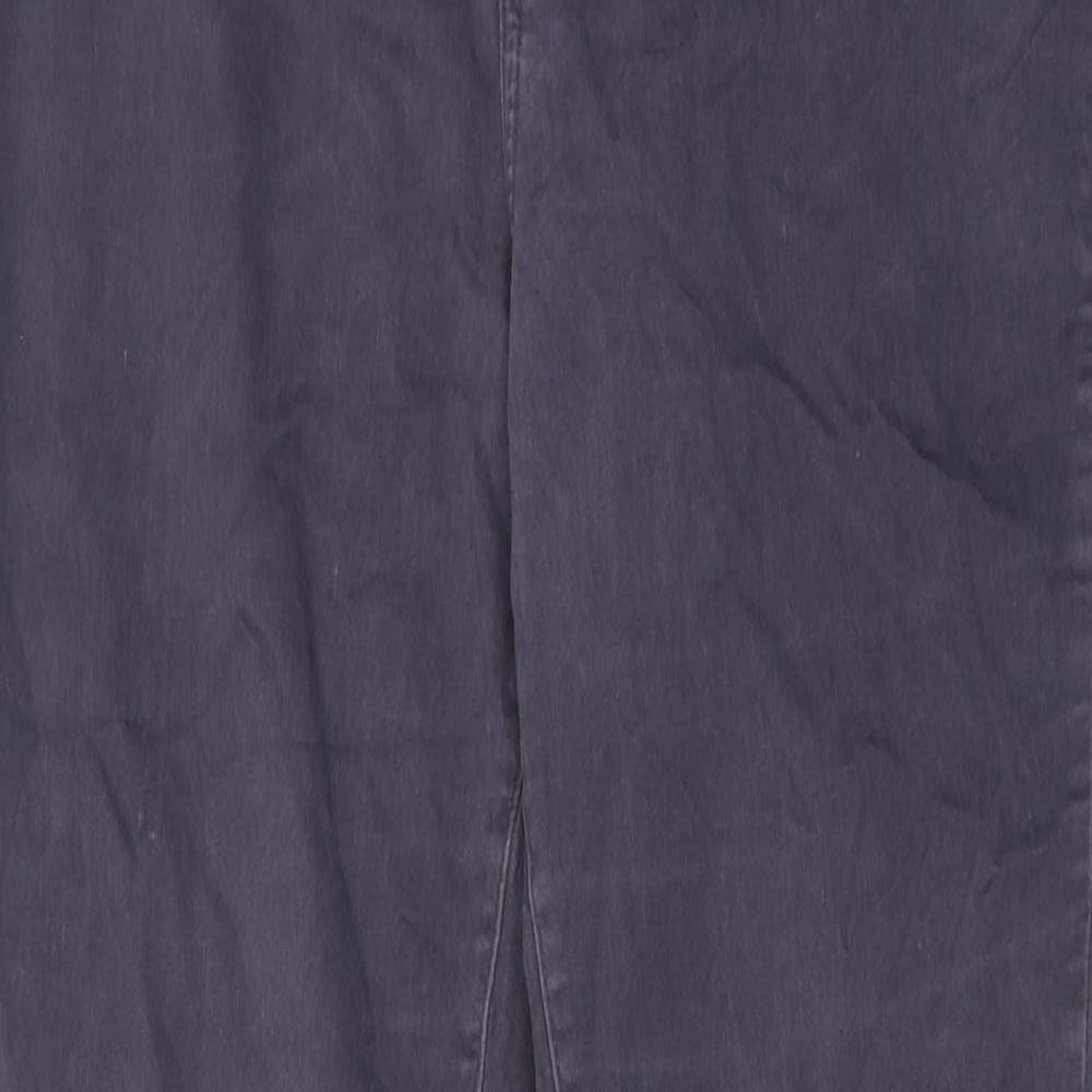 TU Womens Blue Cotton Skinny Jeans Size 16 Regular Zip