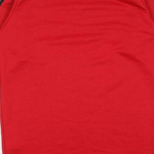 I SAW IT FIRST Womens Red Polyester Jumper Dress Size 6 Crew Neck Pullover - Side Stripe Detail