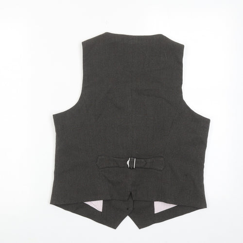 Esprit Womens Brown Polyester Jacket Suit Waistcoat Size 16