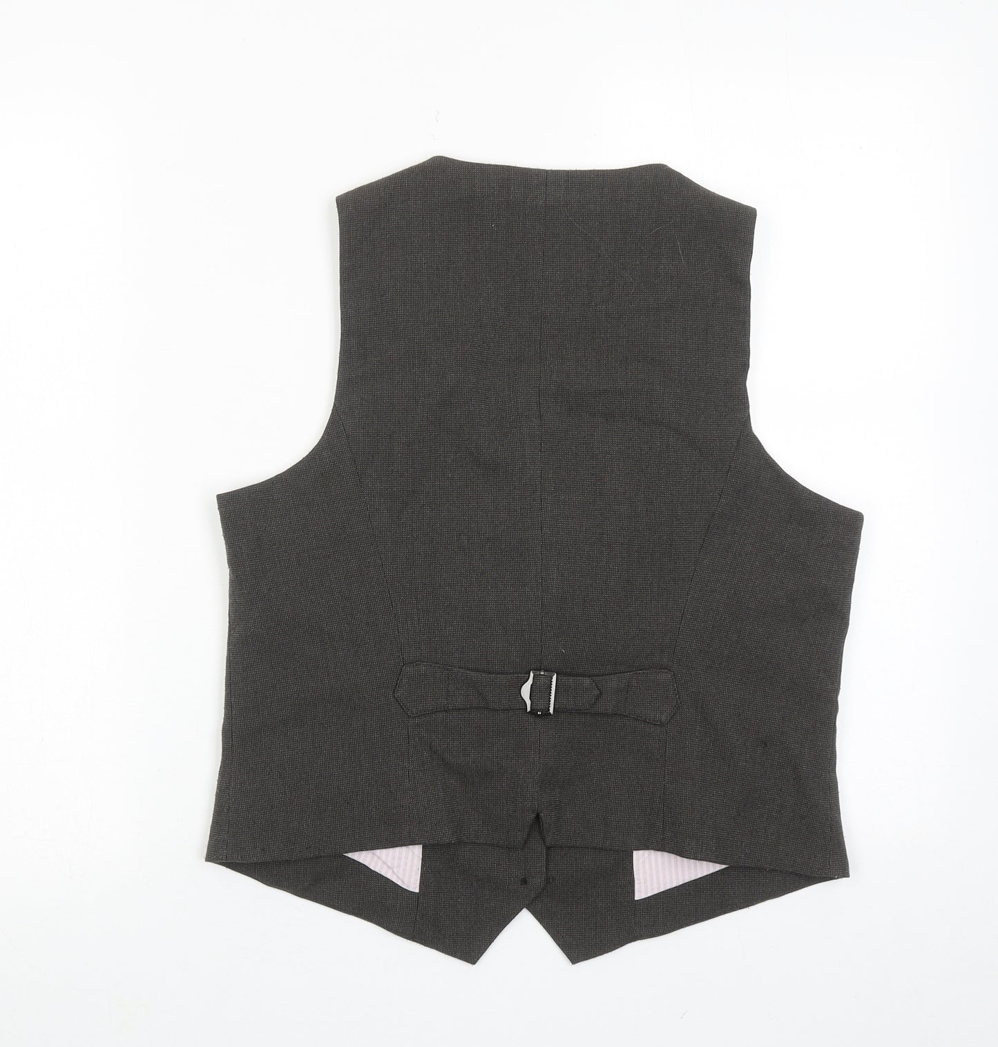Esprit Womens Brown Polyester Jacket Suit Waistcoat Size 16