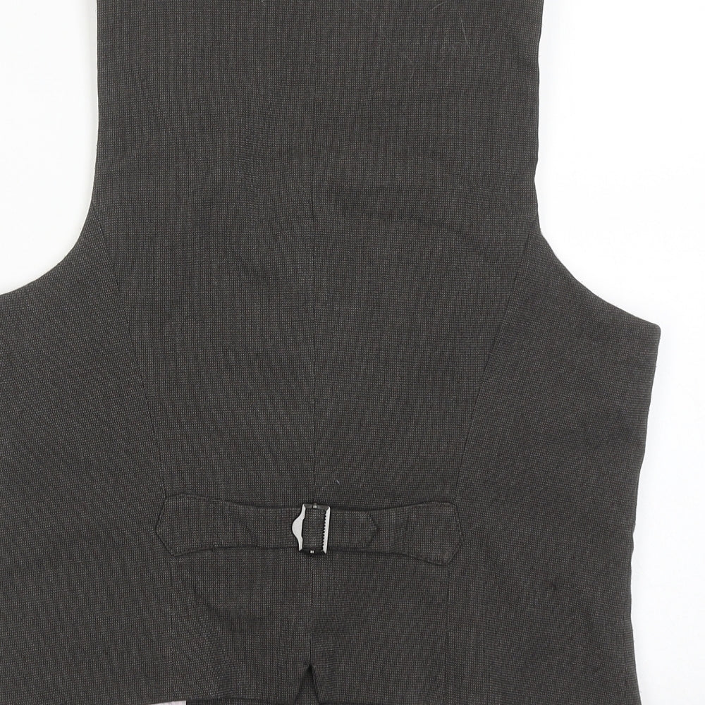 Esprit Womens Brown Polyester Jacket Suit Waistcoat Size 16