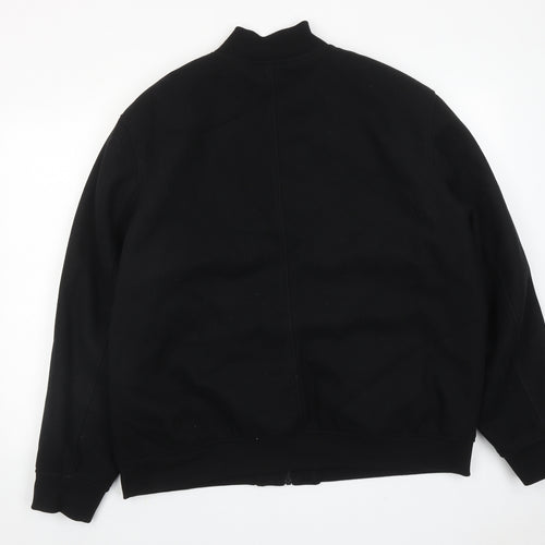 Marks and Spencer Mens Black Bomber Jacket Jacket Size 2XL Zip