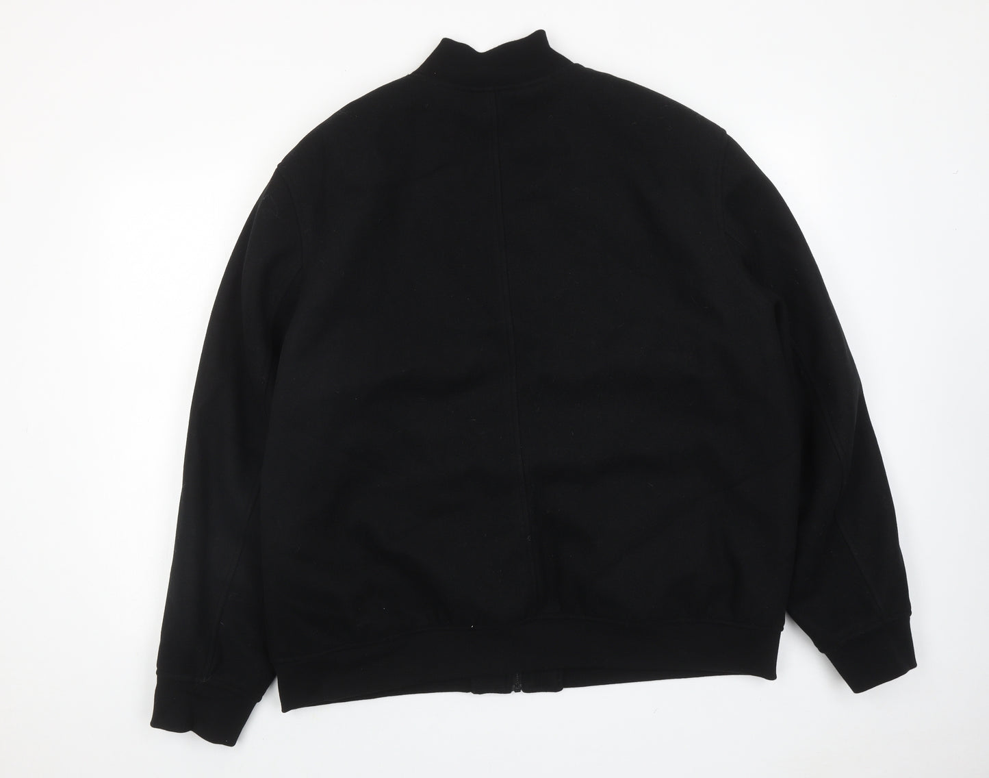 Marks and Spencer Mens Black Bomber Jacket Jacket Size 2XL Zip