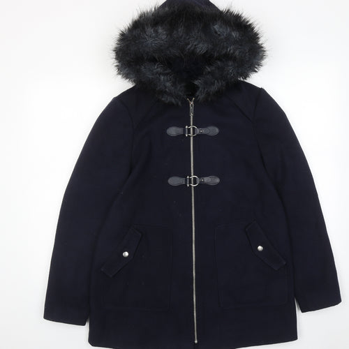 New Look Womens Blue Jacket Size 10 Zip