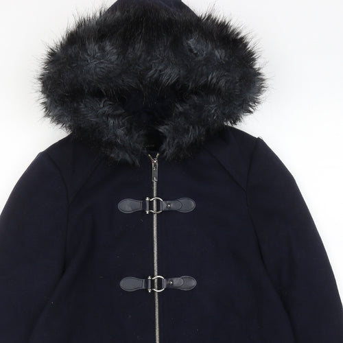 New Look Womens Blue Jacket Size 10 Zip