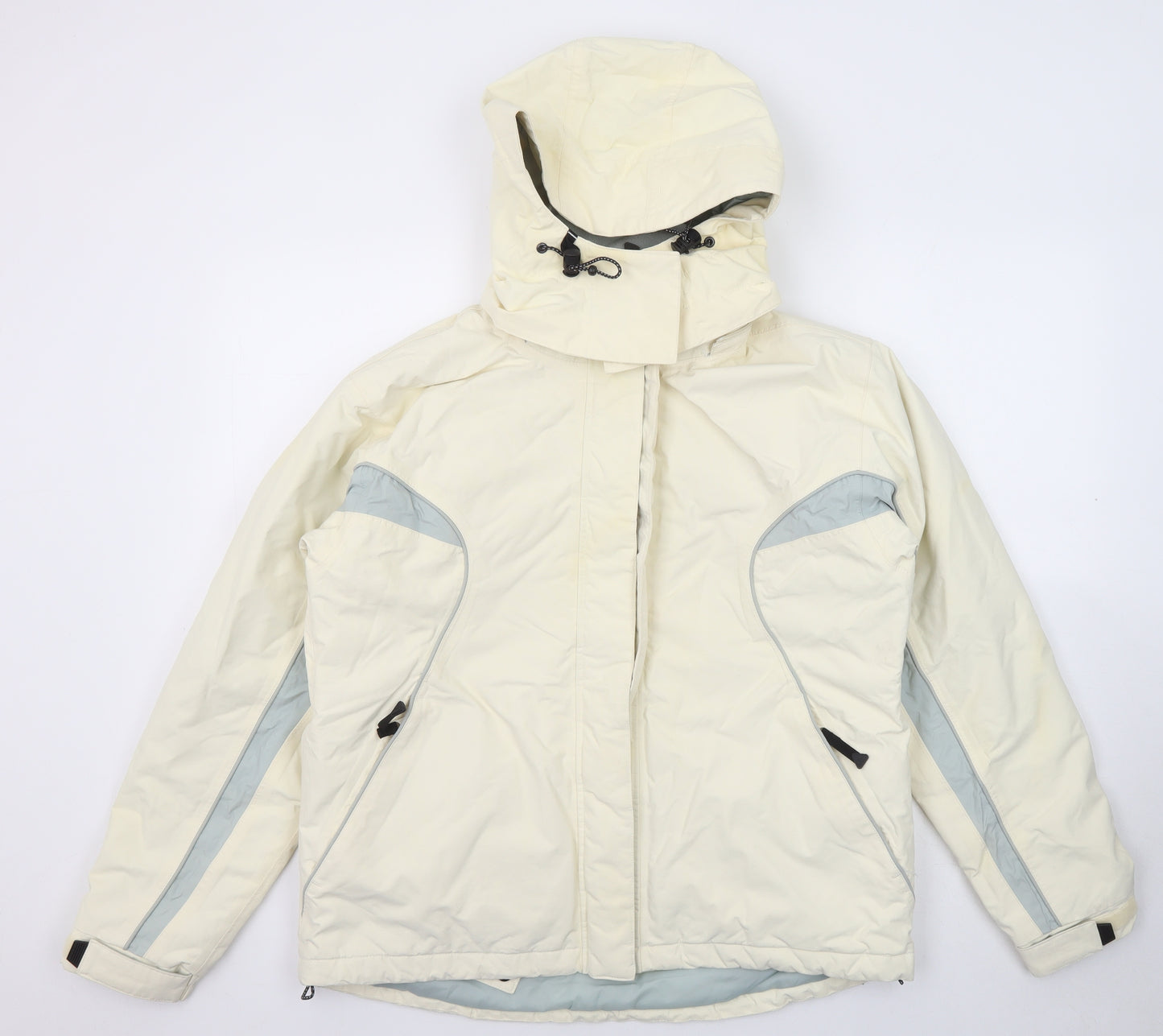 Alpine Womens Yellow Windbreaker Jacket Size 14 Zip - Ski Jacket