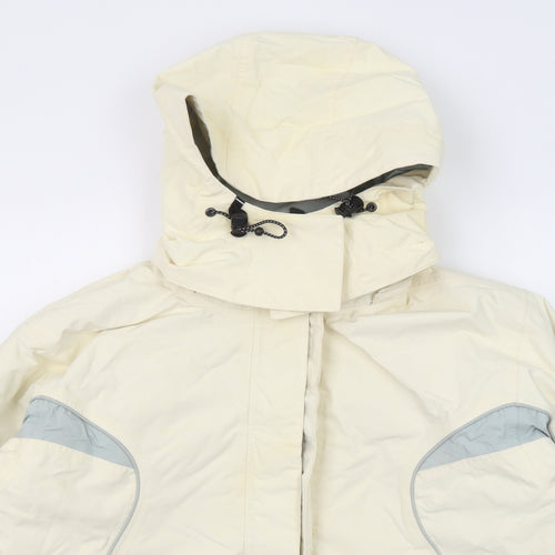 Alpine Womens Yellow Windbreaker Jacket Size 14 Zip - Ski Jacket