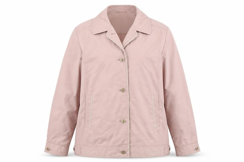 David Barry Womens Pink Jacket Size 16 Button