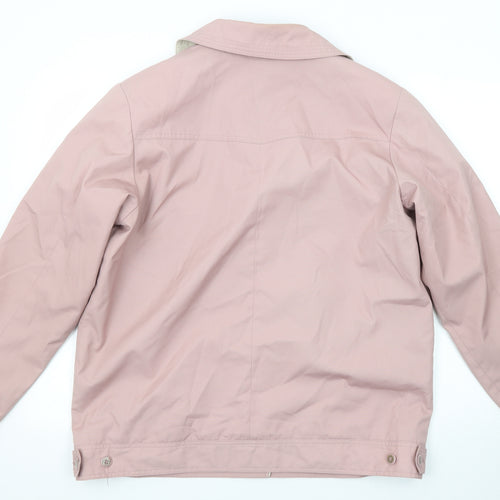 David Barry Womens Pink Jacket Size 16 Button
