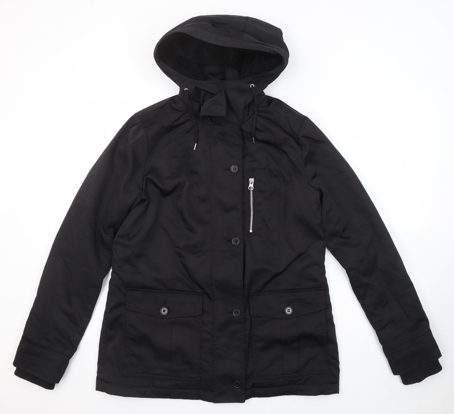 Very Womens Black Jacket Size 10 Zip