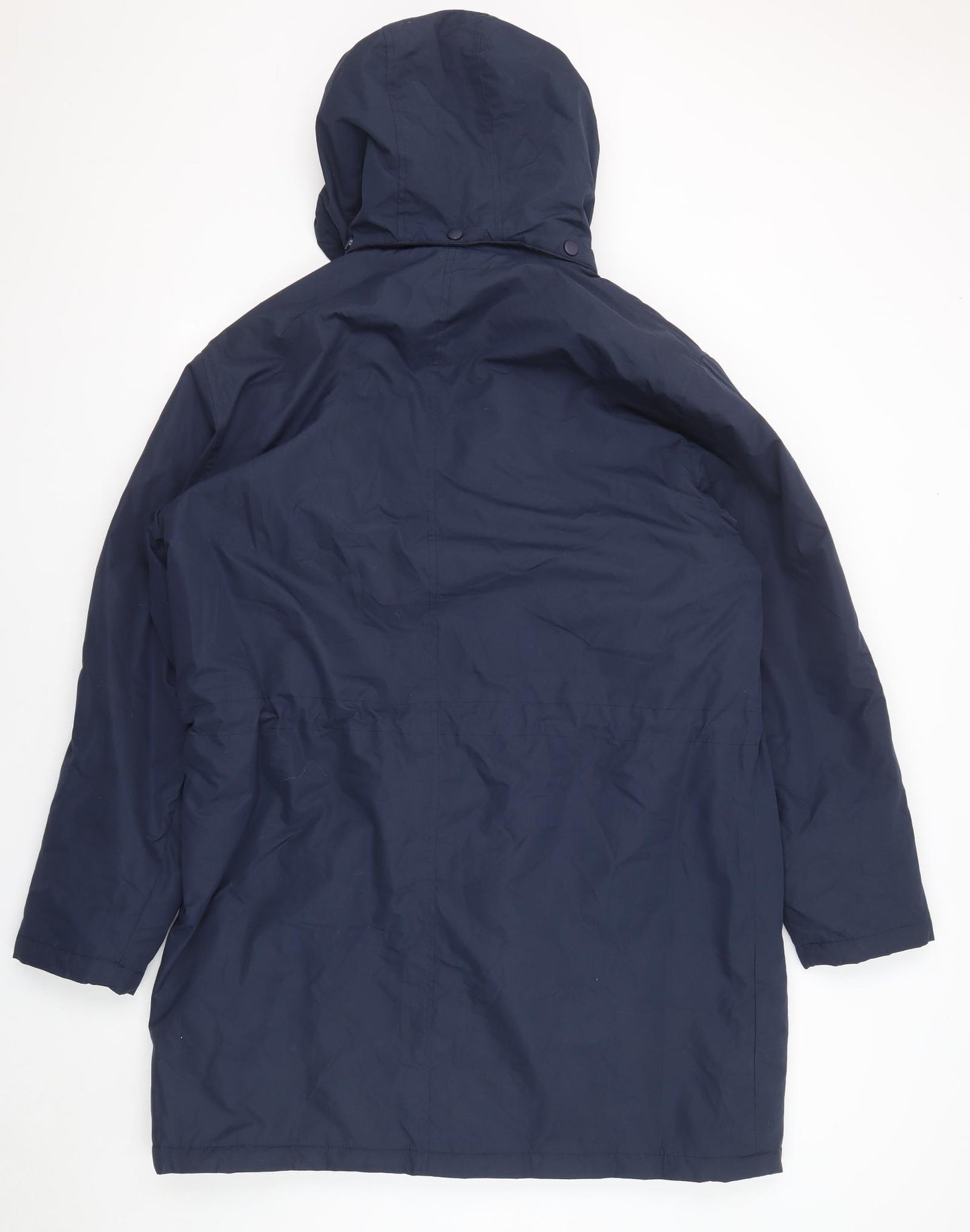 Cotton Traders Mens Blue Rain Coat Coat Size XL Zip