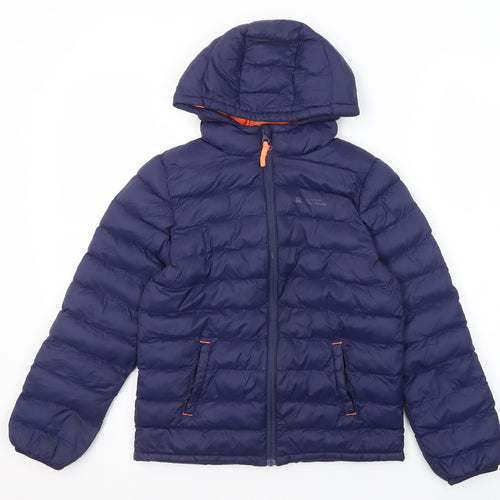 Mountain Warehouse Boys Blue Quilted Jacket Size 9-10 Years Zip