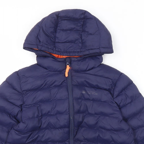 Mountain Warehouse Boys Blue Quilted Jacket Size 9-10 Years Zip