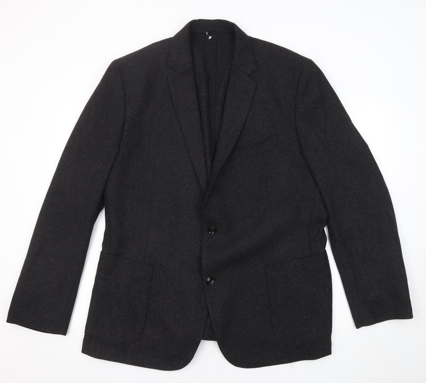 Rushmore Mens Black Wool Jacket Blazer Size 56 Regular