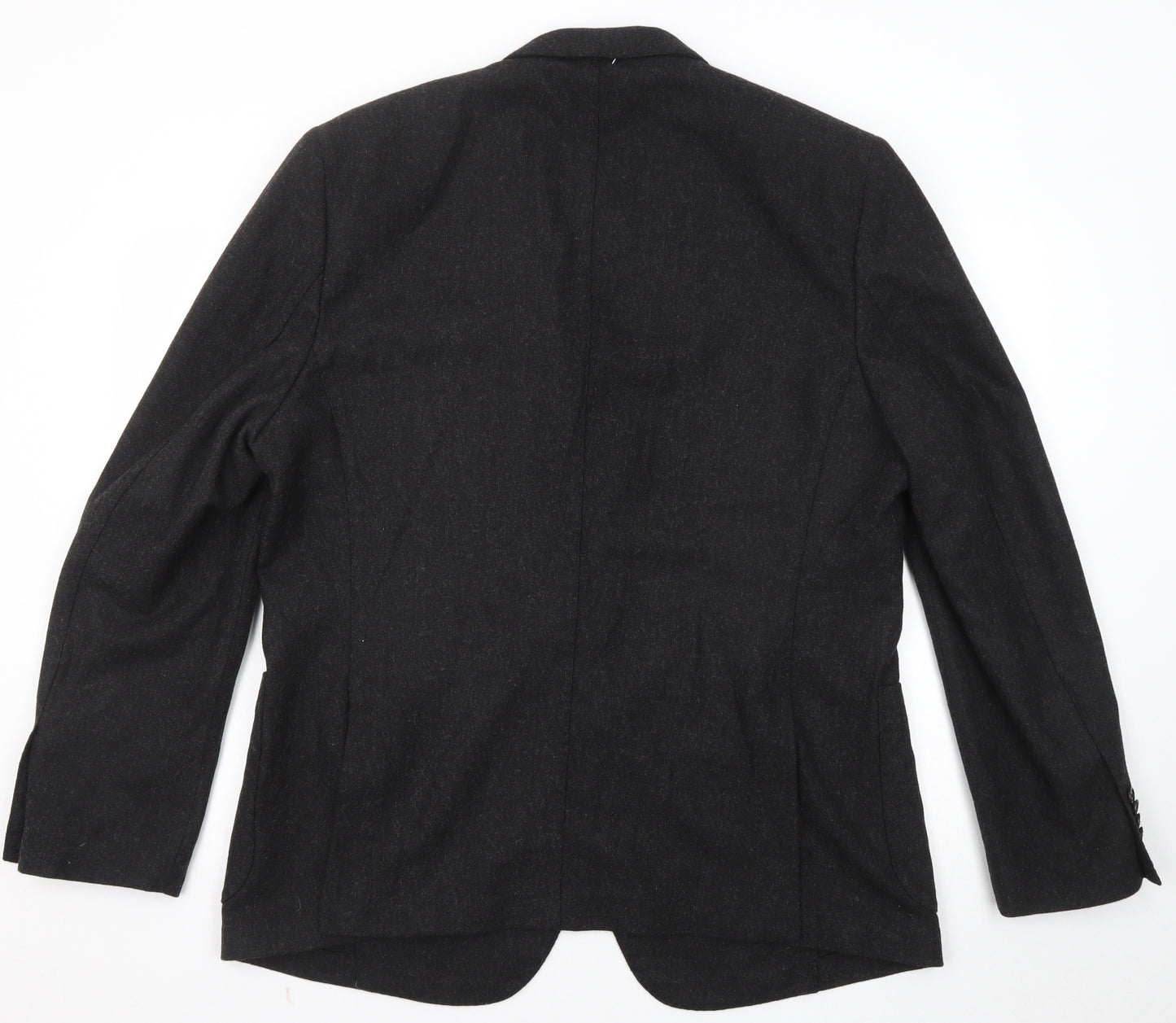 Rushmore Mens Black Wool Jacket Blazer Size 56 Regular