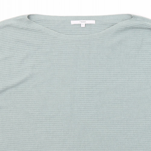NEXT Womens Green Boat Neck Acrylic Pullover Jumper Size XL