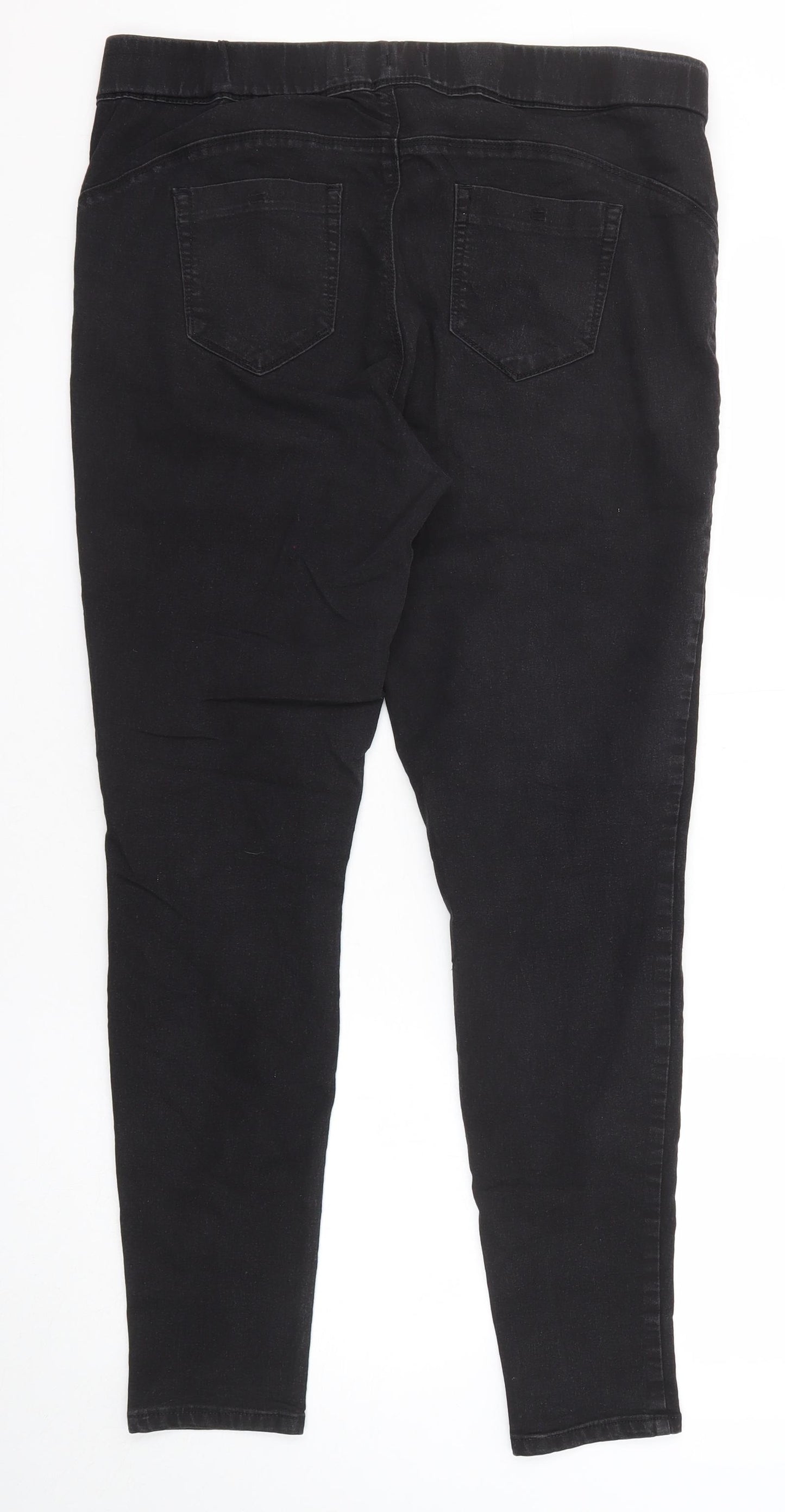 Denim & Co. Womens Black Cotton Jegging Jeans Size 18 Regular