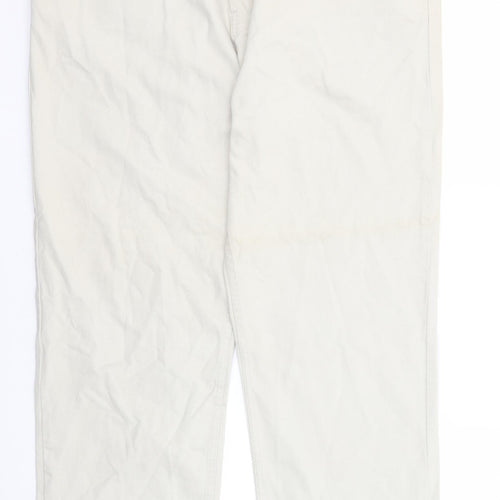 Armando Mens Grey Cotton Straight Jeans Size 40 in L30 in Regular Zip