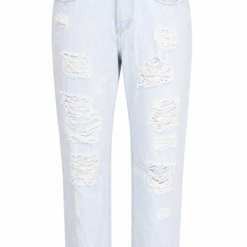 &Denim Womens Blue Cotton Straight Jeans Size 28 in Regular Zip
