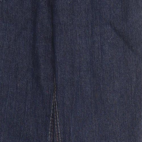 Dorothy Perkins Womens Blue Cotton Straight Jeans Size 14 Regular Zip