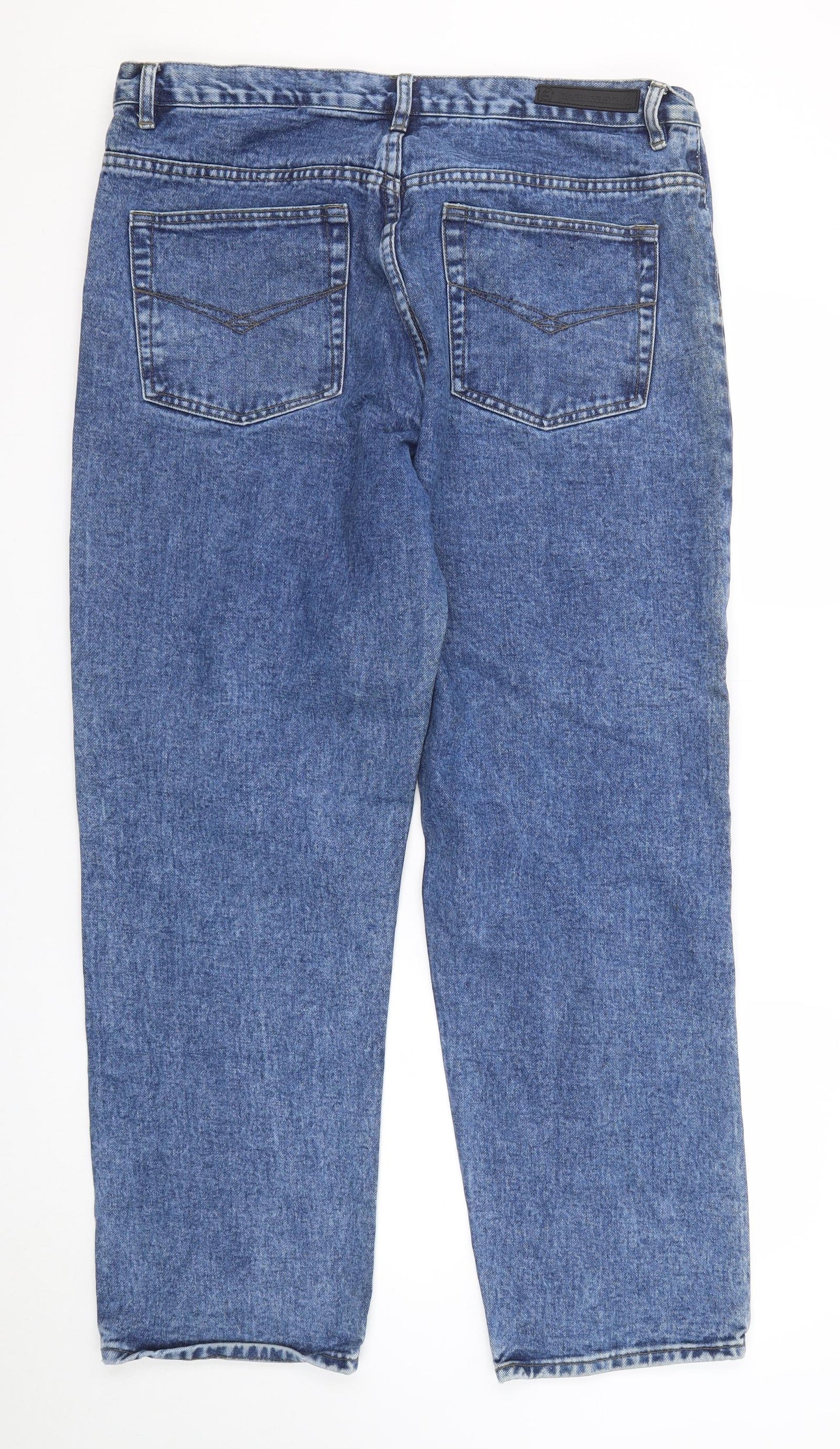 Phat Bastard Jeans Mens Blue Cotton Straight Jeans Size 40 in Regular Zip