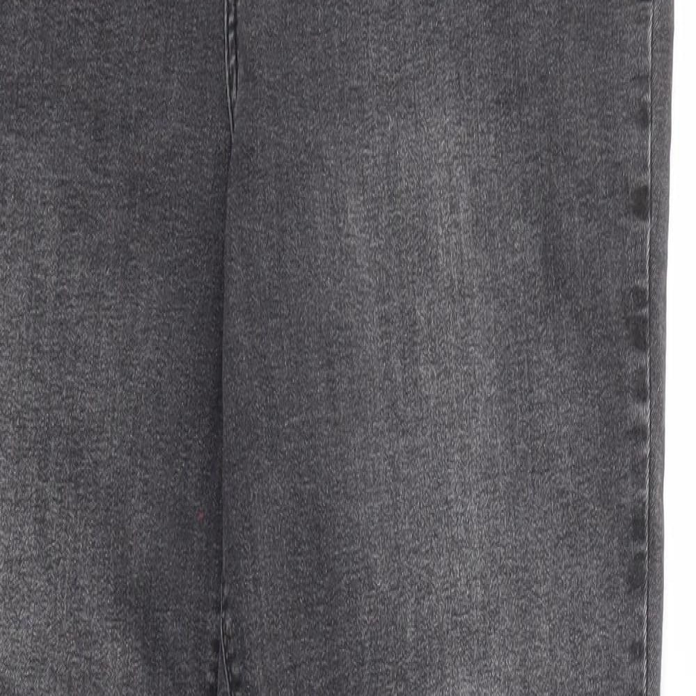 Denim & Co. Womens Black Cotton Skinny Jeans Size 18 Regular Zip