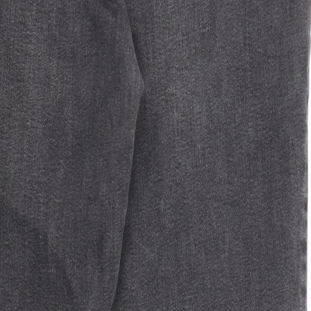 Denim & Co. Womens Black Cotton Skinny Jeans Size 18 Regular Zip