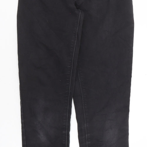 I Love Girlswear Girls Black Cotton Straight Jeans Size 12 Years Regular Zip