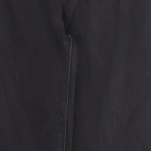 I Love Girlswear Girls Black Cotton Straight Jeans Size 12 Years Regular Zip