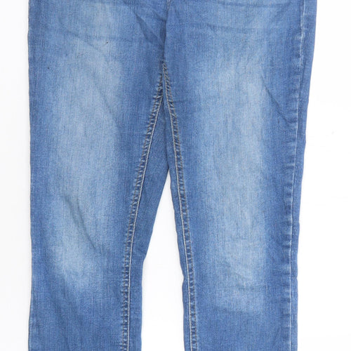 Only Womens Blue Cotton Skinny Jeans Size 32 in Regular Zip