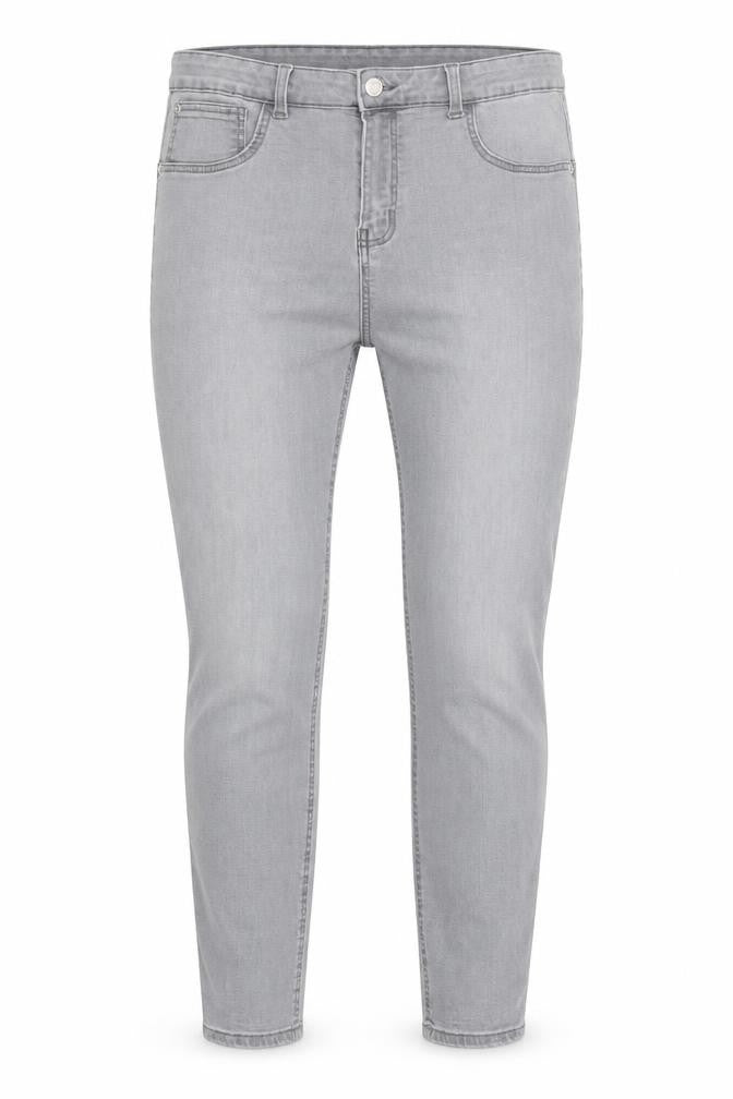 Denim & Co. Womens Grey Cotton Skinny Jeans Size 8 Regular Zip
