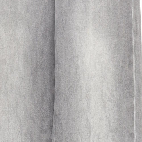 Marc Cain Womens Grey Animal Print Cotton Straight Jeans Size 27 in Regular Zip - Snakeskin pattern