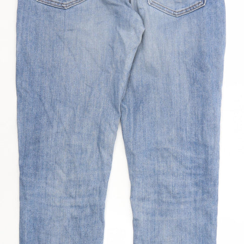 Levi's Mens Blue Cotton Straight Jeans Size 34 in L32 in Regular Zip