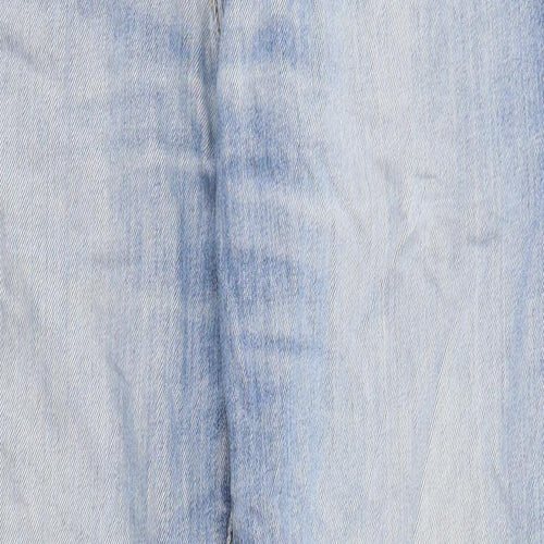 Levi's Mens Blue Cotton Straight Jeans Size 34 in L32 in Regular Zip