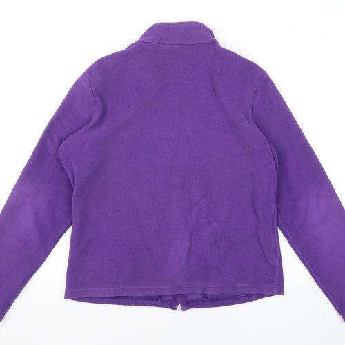 Marks and Spencer Womens Purple Jacket Size 14 Zip