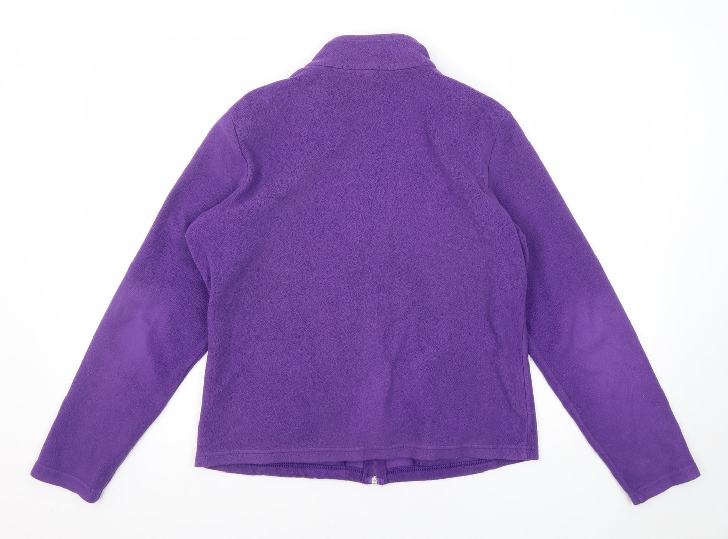 Marks and Spencer Womens Purple Jacket Size 14 Zip