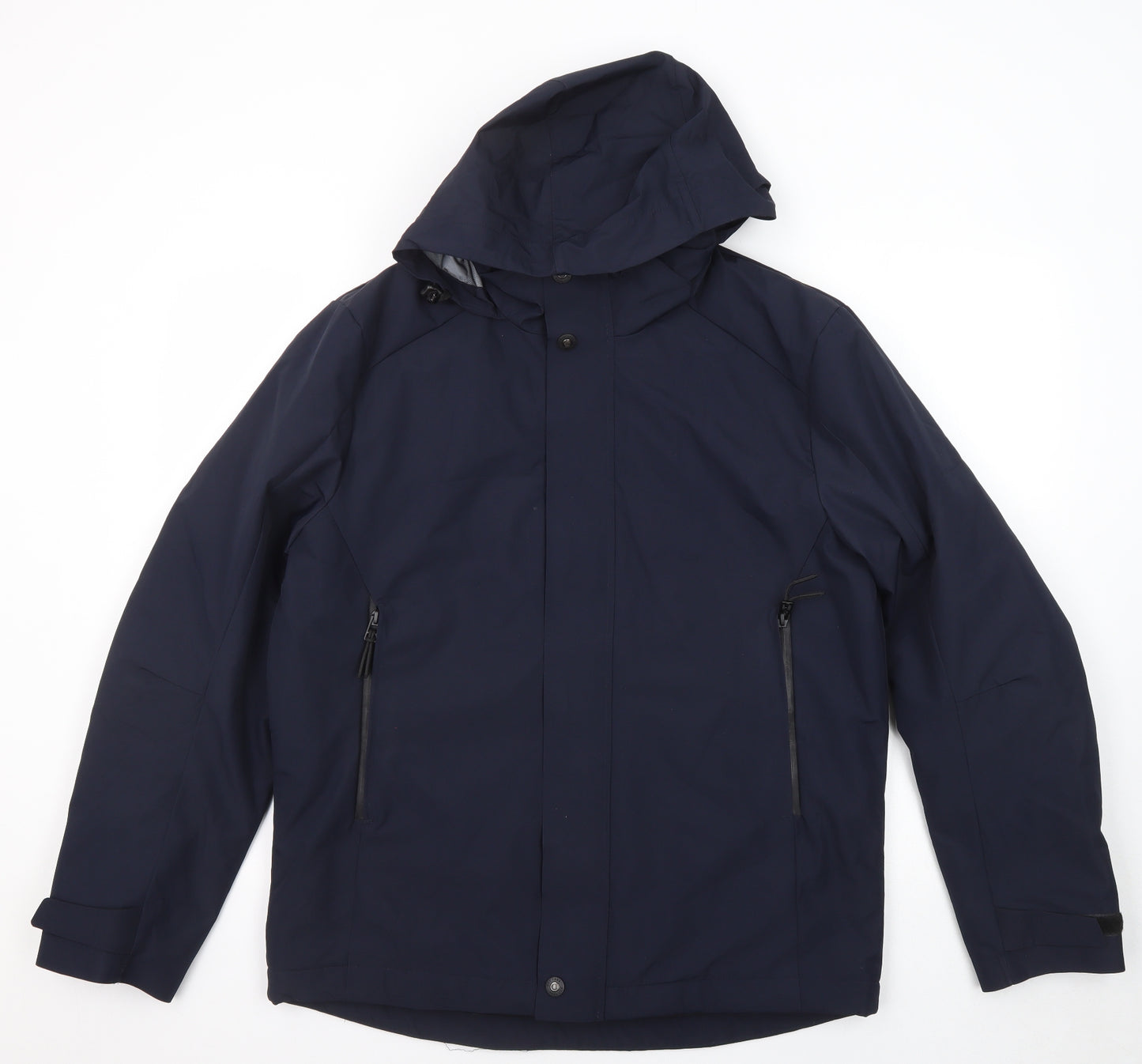 Marks and Spencer Mens Blue Windbreaker Jacket Size M Zip